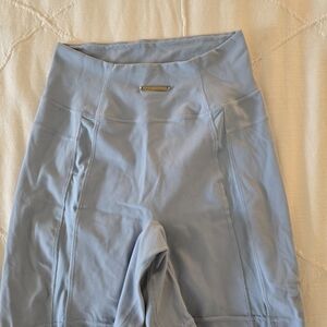 Women's Blue High-Waisted Shorts